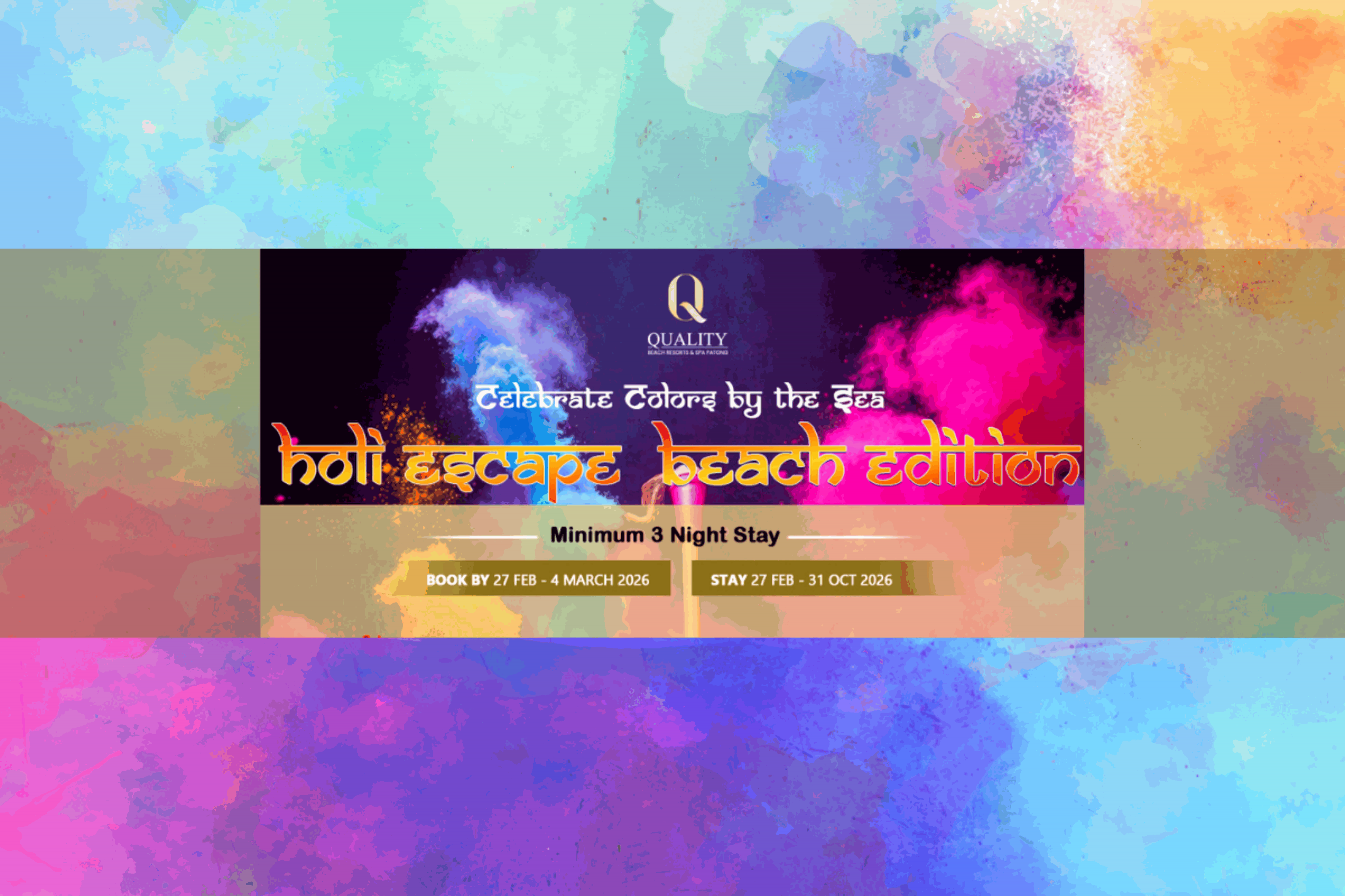 Holi Escape – Beach Edition Package