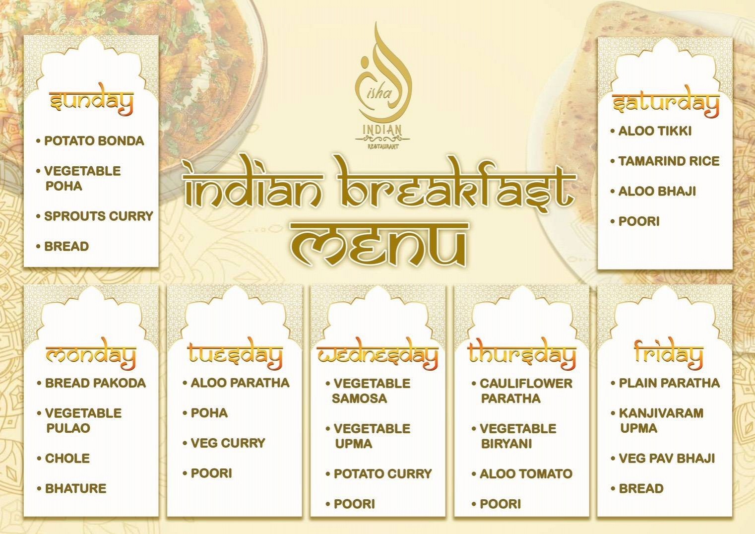 Breakfast Menu