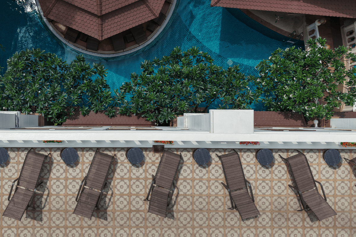 Relax & Recharge at the Rooftop Sun Lounger