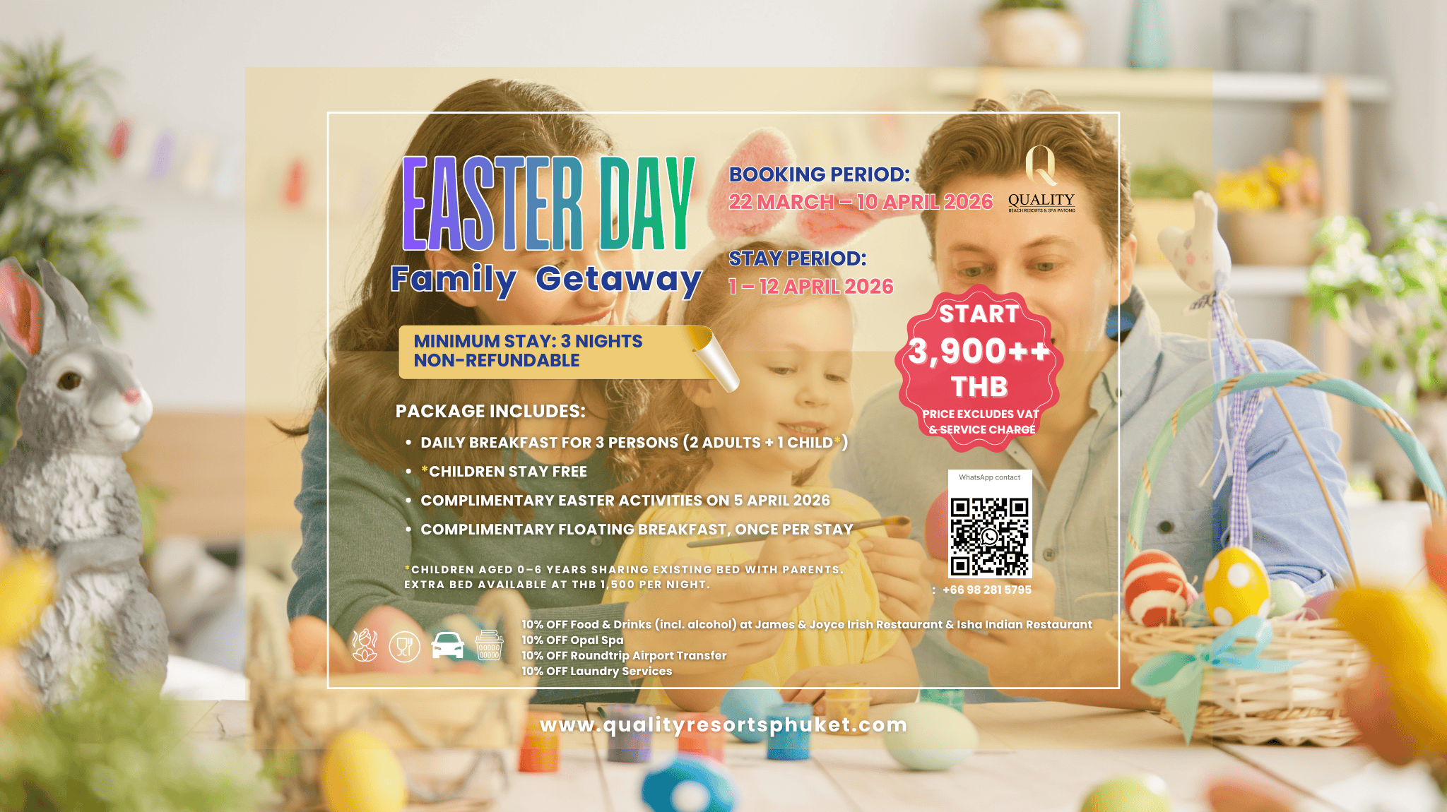 Easter Day Family Getaway Package