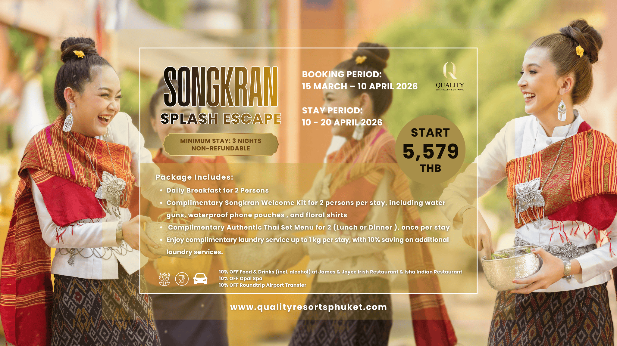 Songkran Splash Escape package